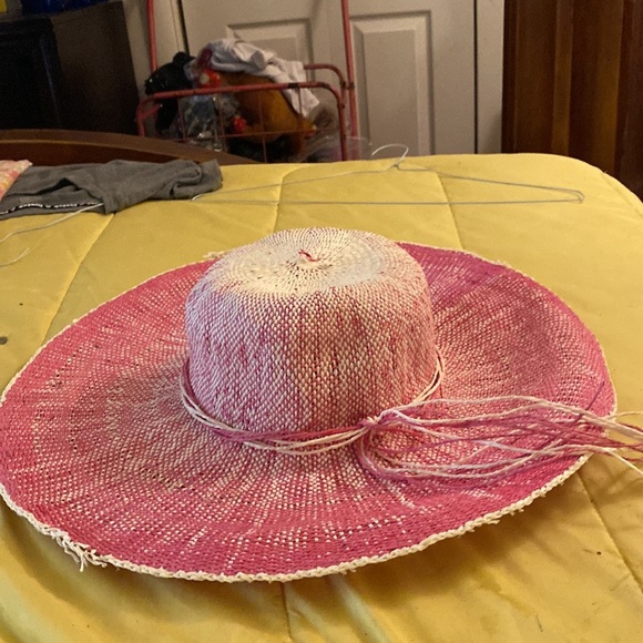 Straw hat red and straw tassel - Picture 7 of 8